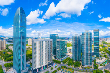 Fototapeta premium Urban scenery of Huizhou City, Guangdong Province, China