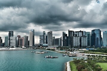 Fototapeta na wymiar Singapore downtown view