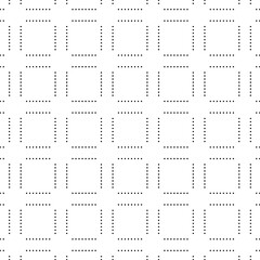 Abstract geometric black and white seamless pattern for web page, textures, card, poster, fabric, textile. Monochrome graphic repeating design. Modern minimalist stylish squared ornament.