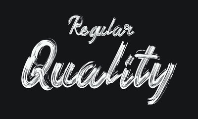 Regular Quality Brush font drawn hand written phrase Text decorative Typography script letter on the White background