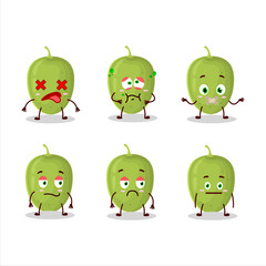 Olives cartoon in character with nope expression