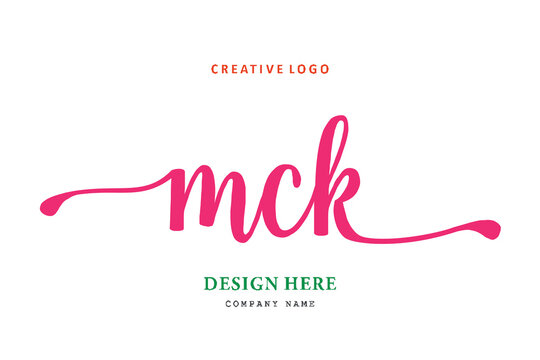 MCK lettering logo is simple, easy to understand and authoritative