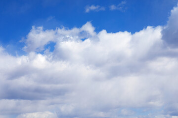 Naklejka na ściany i meble Blue sky and white clouds background material