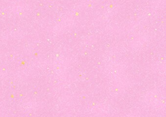 金箔が入ったピンク色の和紙素材