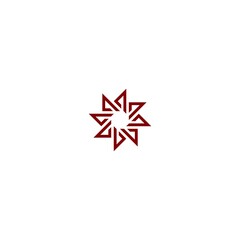 Obraz premium red star symbol on a cool white background