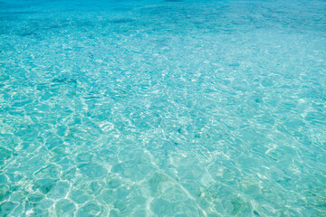 Clear sea water can see the sandy.