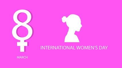 International Women's day Banner vector , eps 10