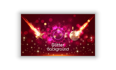 Celebration glitter background design. Banner design

