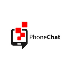 mobile phone message technology logo