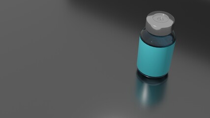 Medikamentenflasche mit Freiraum