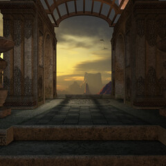 3d render of a mystic fantasy background © Andreas Meyer