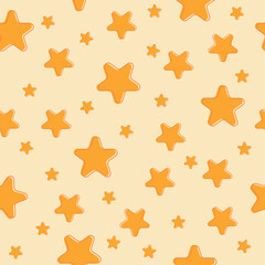 Stars Seamless Pattern vector Background