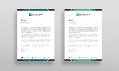 Fototapeta premium Modern and Clean Company Letterhead Design Template. 