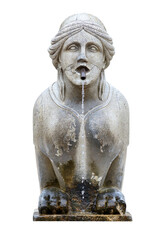 Fountain in the city of Bergamo, Italy