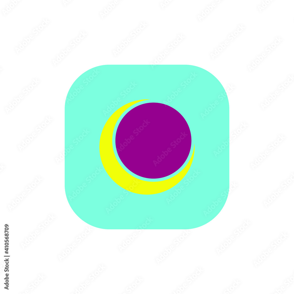 Poster app icon in flat style, app icon background for your website design logo, app, ui. vector icon illus