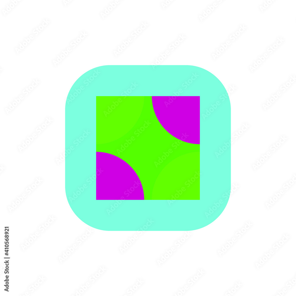 Poster app icon in flat style, app icon background for your website design logo, app, ui. vector icon illus
