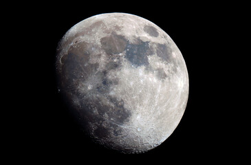 The Moon Photographed with Telescope