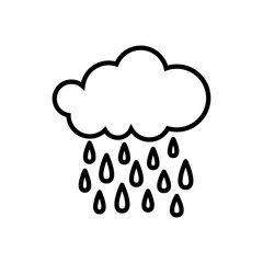 rainy icon design vector template