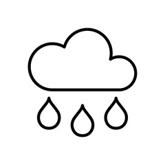 rainy icon design vector template