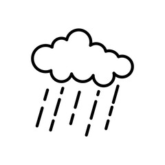 rainy icon design vector template