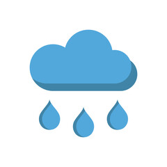rainy icon design vector template