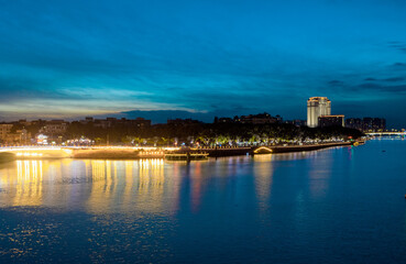 Fototapeta na wymiar Night view of Huizhou City, Guangdong Province, China