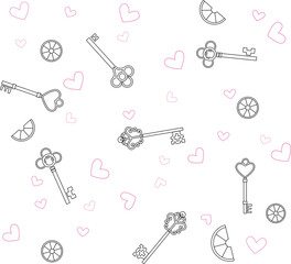 background vintage keys