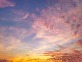 Twilight sky background with Colorful sky in twilight background