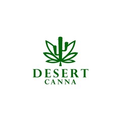 Desert Cannabies Logo Design Vector