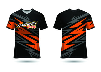 Racing Sport Jersey Template Design vector