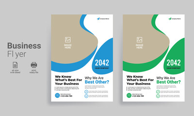 Business Flyer Template, Brochure Cover, Poster design with Case Study Booklet