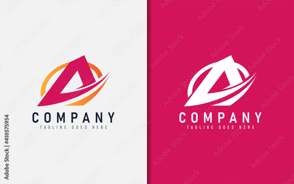 Poster Abstract Initial Letter A with Sharp Shapes and Combined with A Semi Circle Shape. Usable For Business, Community, Tech, Sport, Industry, Services Company. Vector Logo Design Illustration.