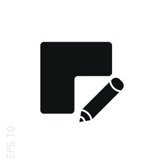 Edit text icon sign symbol