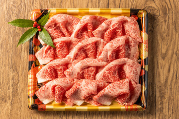 高級和牛肉　High-quality marbled Japanese beef