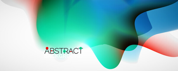 Fluid color gradient abstract background, trendy colorful wallpaper. Vector illustration for placards, brochures, posters, banners and covers