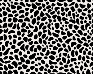 SVG Print of skin of leopard on a white background