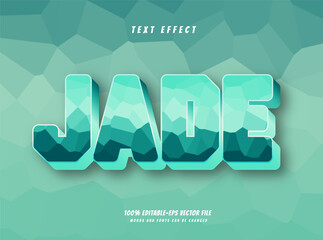 jade text effect design vector © hjhofficial