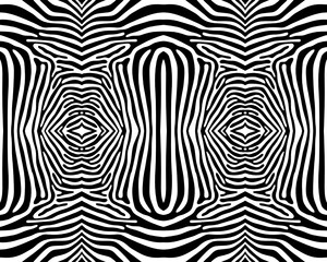 SVG Seamless zebra pattern in black and white on a white background