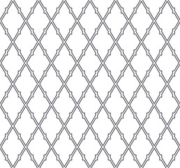 Rhombus seamless pattern. Geometric vector background