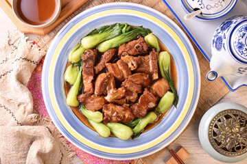 Wuxi style pork ribs - A popular Chinese food   
