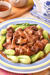 Wuxi style pork ribs - A popular Chinese food   