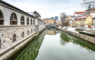 Fototapeta na wymiar Ljubljanica river
