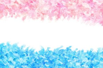 水 波 ブルー ピンク 水彩 背景