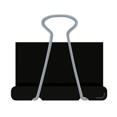 Vector illustration of binder clip for office use