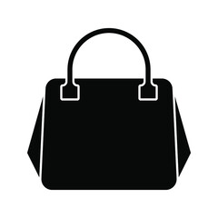 handbag icon. women bag sign. Ladies bag vector illustration.