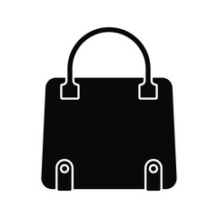 handbag icon. women bag sign. Ladies bag vector illustration.