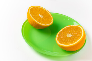 orange is a fragrant fruit with a soft orange peel. 