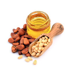 Healthy pine oil with pine nuts