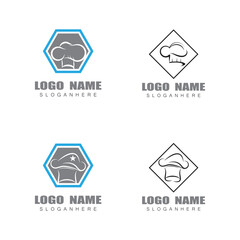 Hat chef logo template