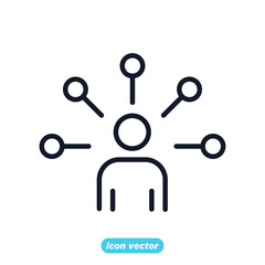 leadership traits icon. Development and Teamwork symbol template for graphic and web design collection logo vector illustration
